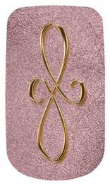 DAROYAL 601 BZ SH OR Bronze Scroll Shimmer Orchid Background